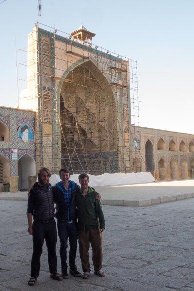 At the Friday mosque in Esfahan