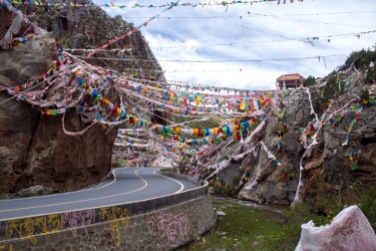New chinese roads, ancient prayer flags